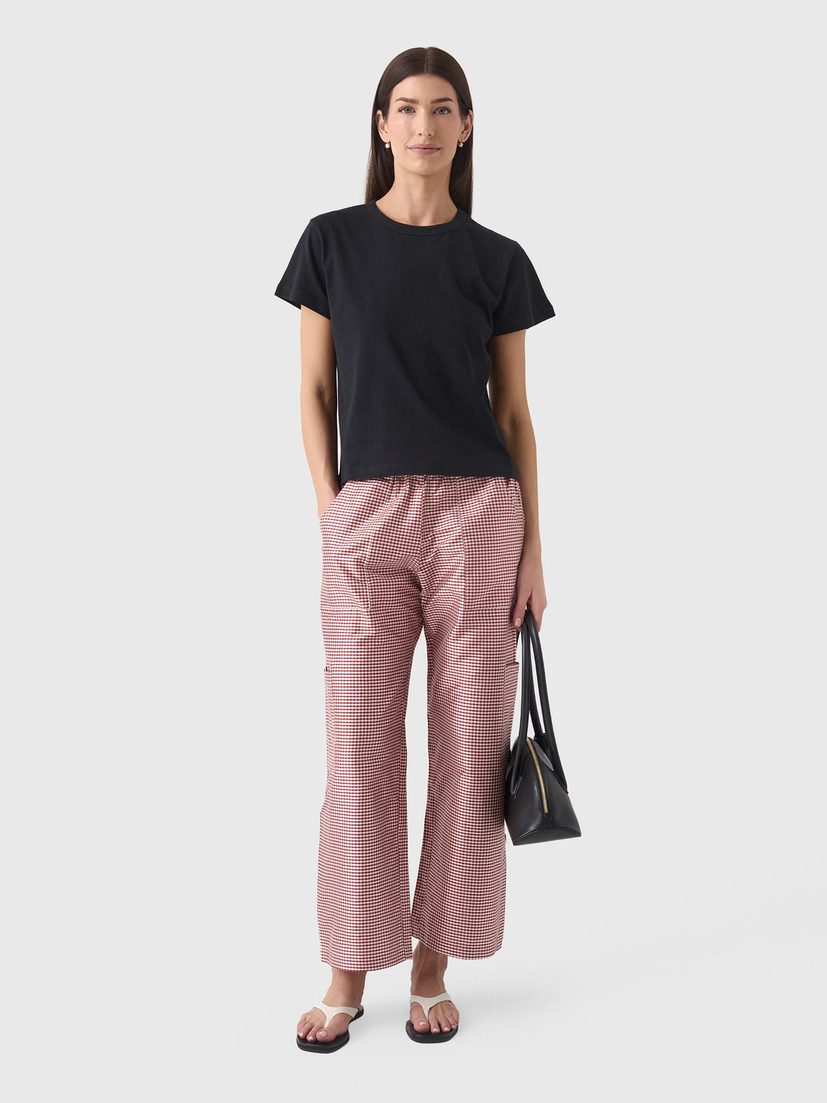 DONNI. Women's The Taffeta Drawstring Cargo Pant
