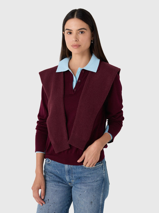 White & Warren Women's Cashmere Blend Sweater Scarf