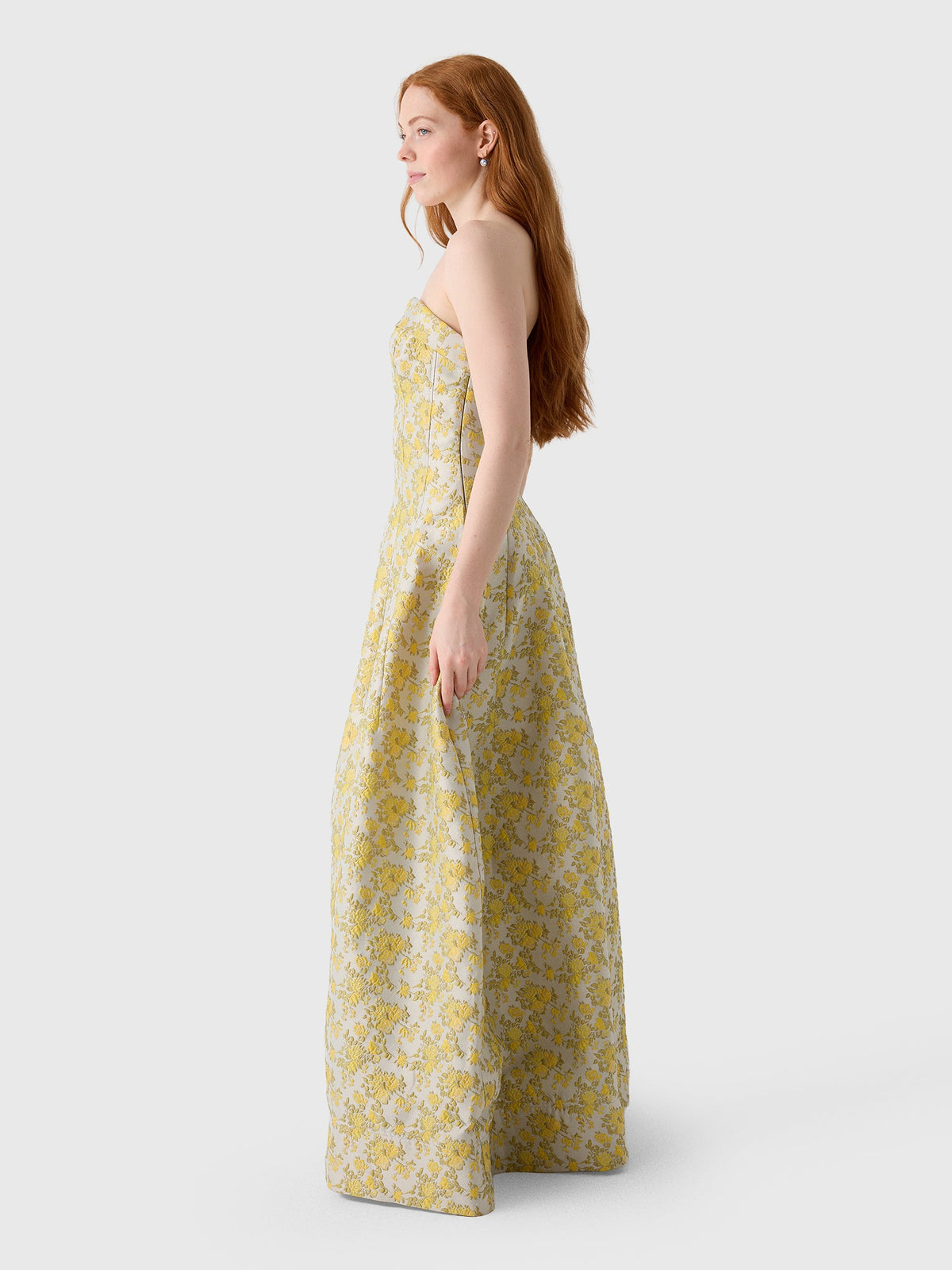Simkhai Women's Octavia Jacquard Strapless Gown