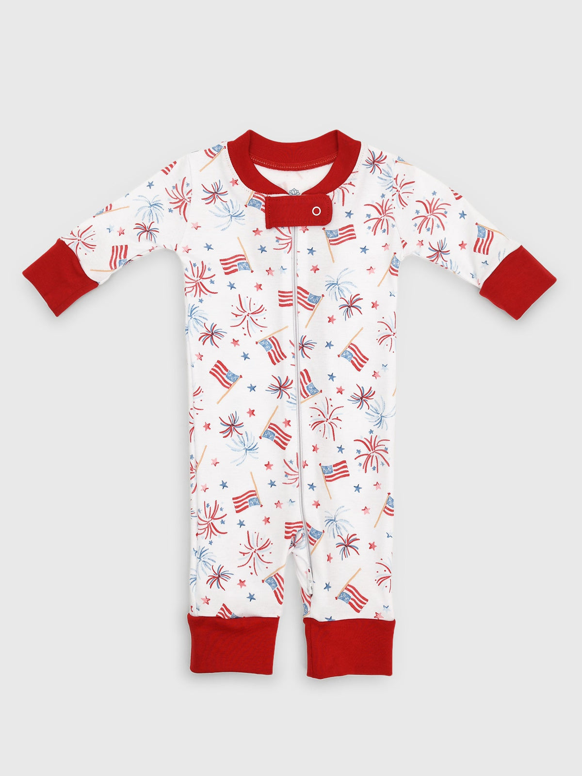 Magnolia Baby Baby A Sparkly Fourth Zip Pajama
