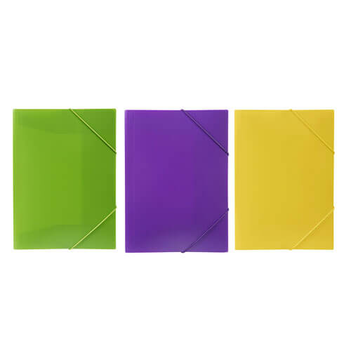 Marbig Soft Touch Brights Document Wallet (A4) - Marine