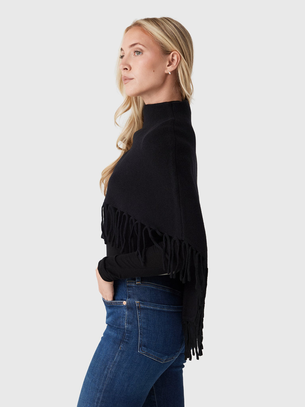 Berenice Women's Marmo Fringe Poncho