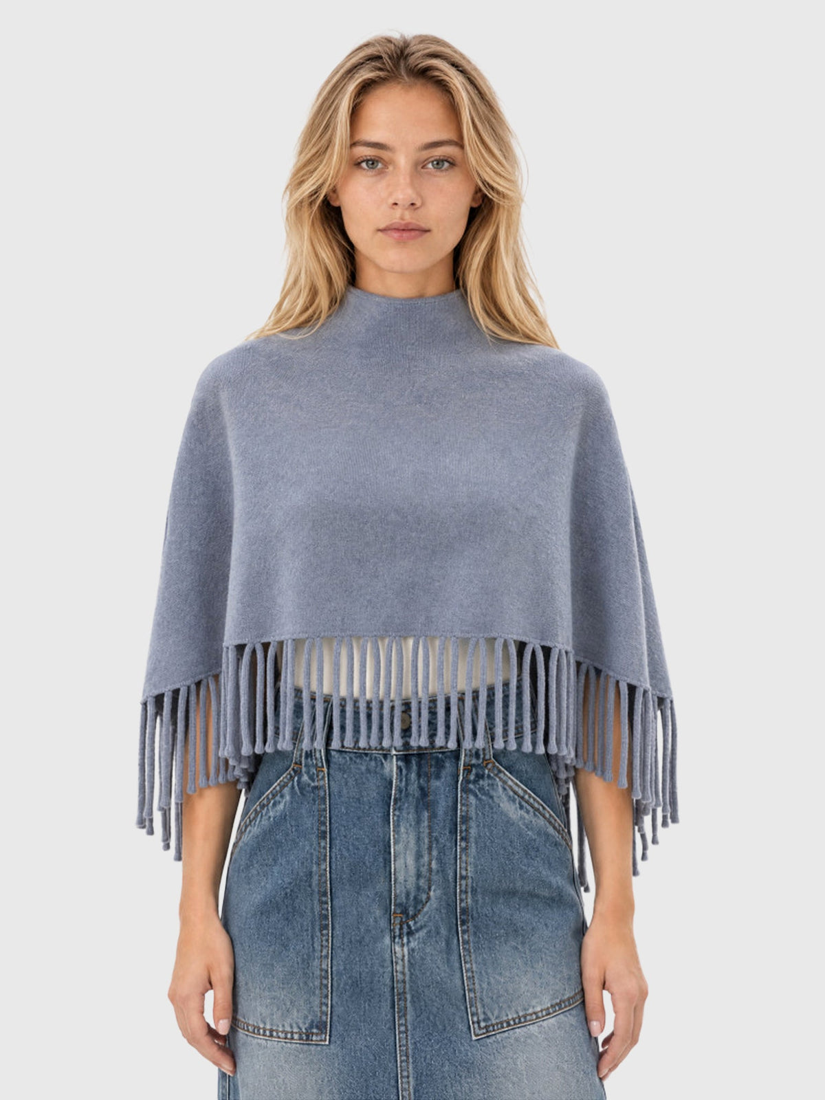 Berenice Women's Marmo Fringe Poncho