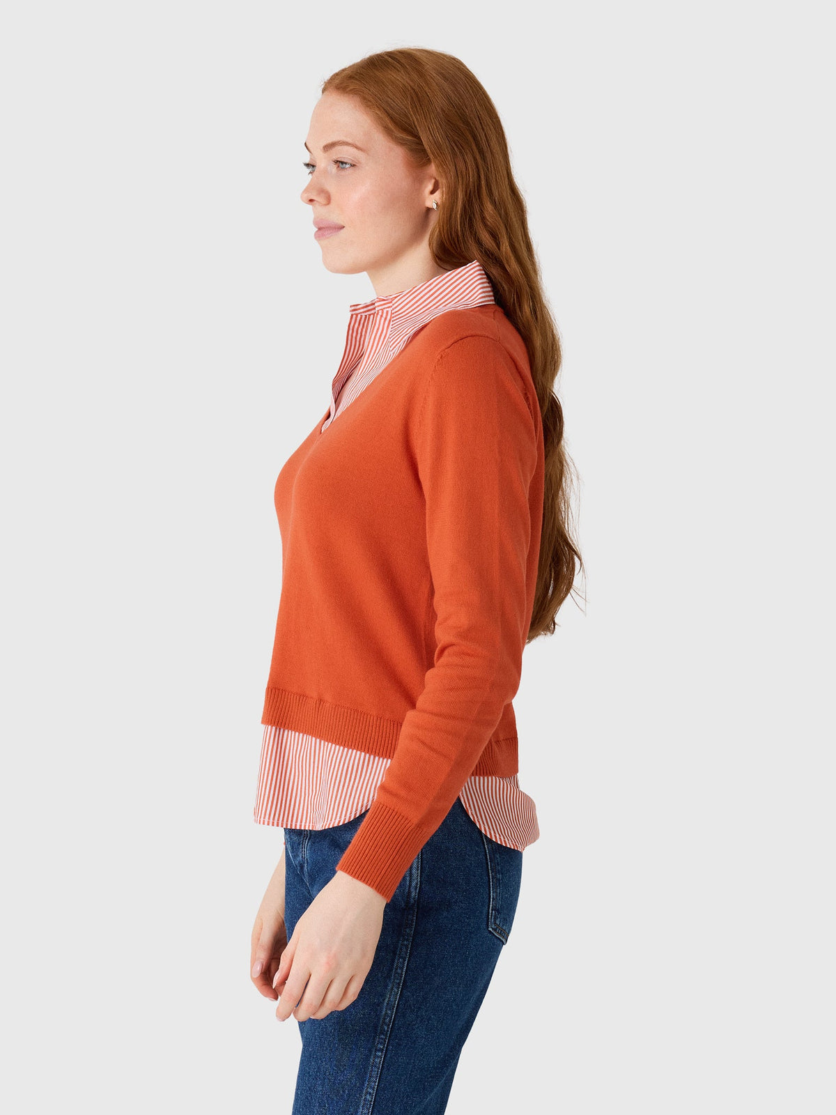 MVG Women's Stripe Long Sleeve Combo Top