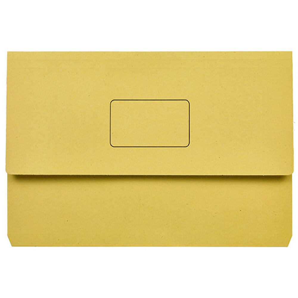 Marbig Slimpick Document Wallet (Foolscap) - Yellow