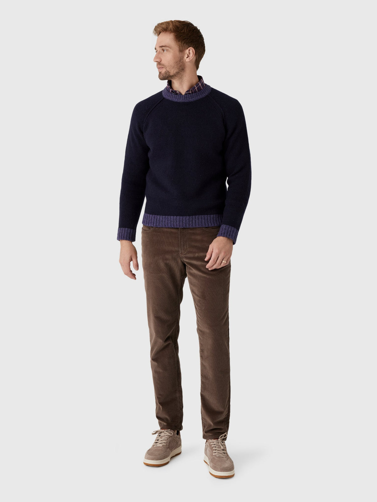 Alex Mill Men's Hank Raglan Crewneck Sweater