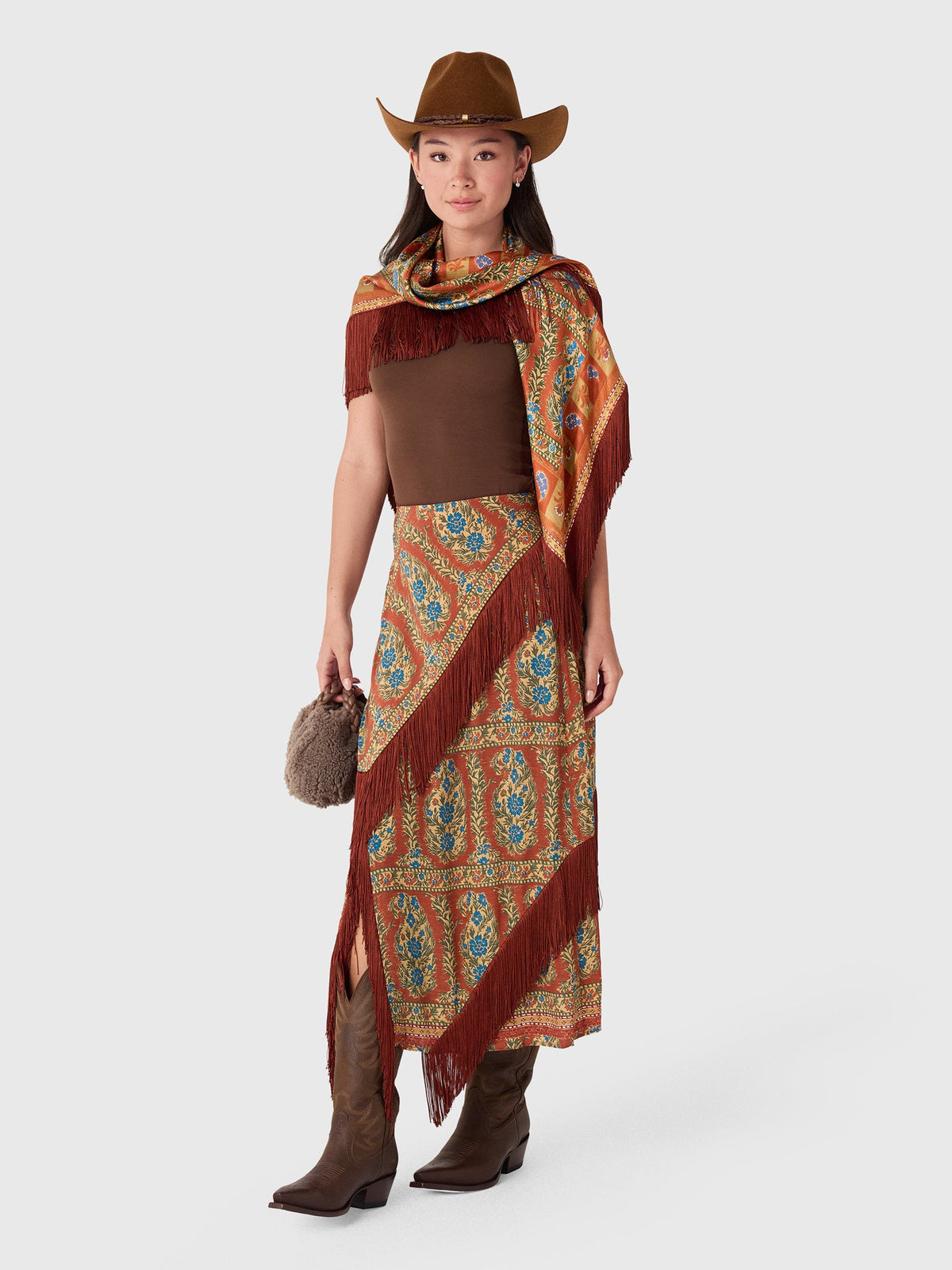 Hunter Bell Women's Oversized Fringe Scarf