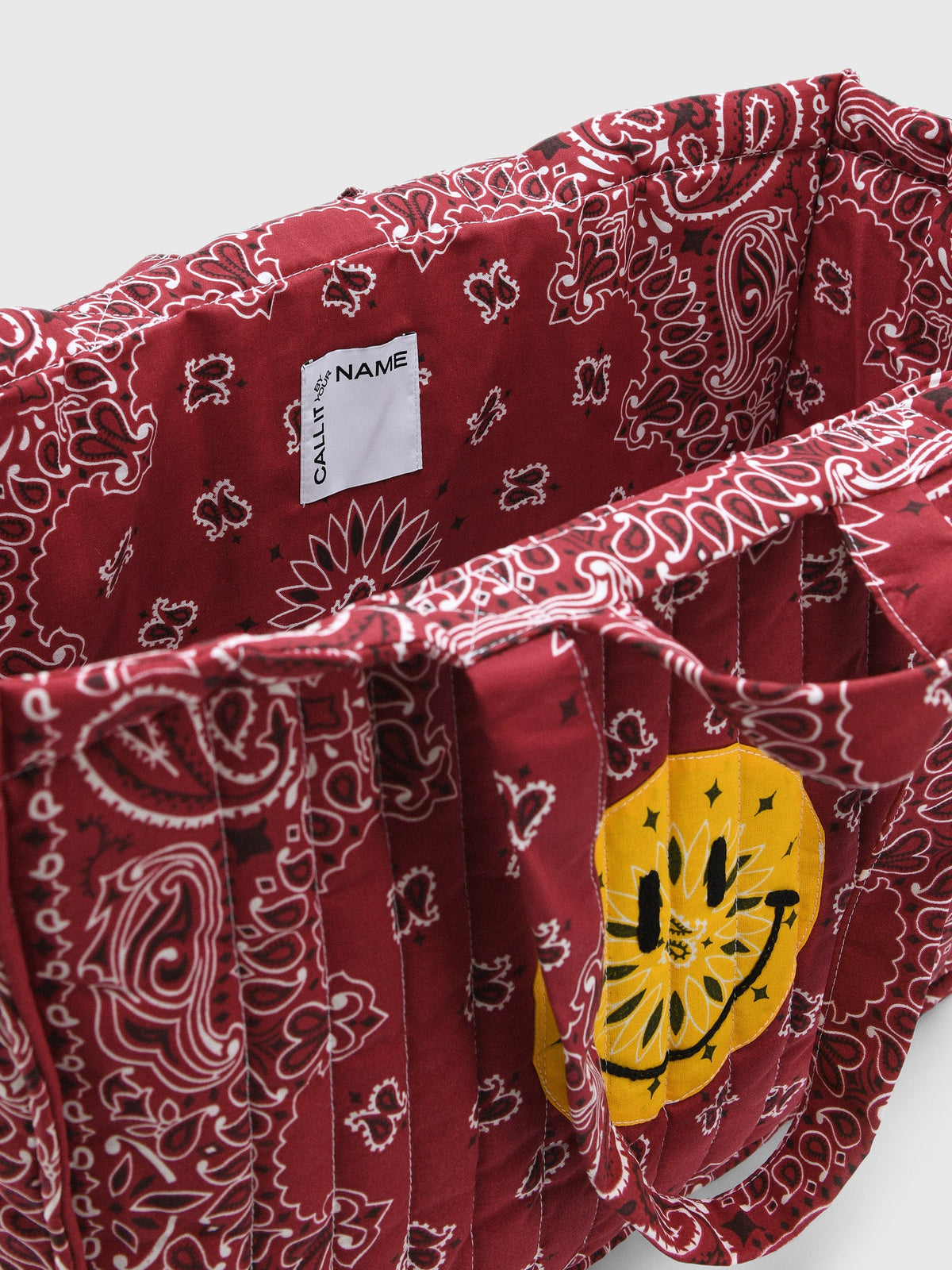 Call It By Your Name Maxi Quilted Cabas Tote Bag
