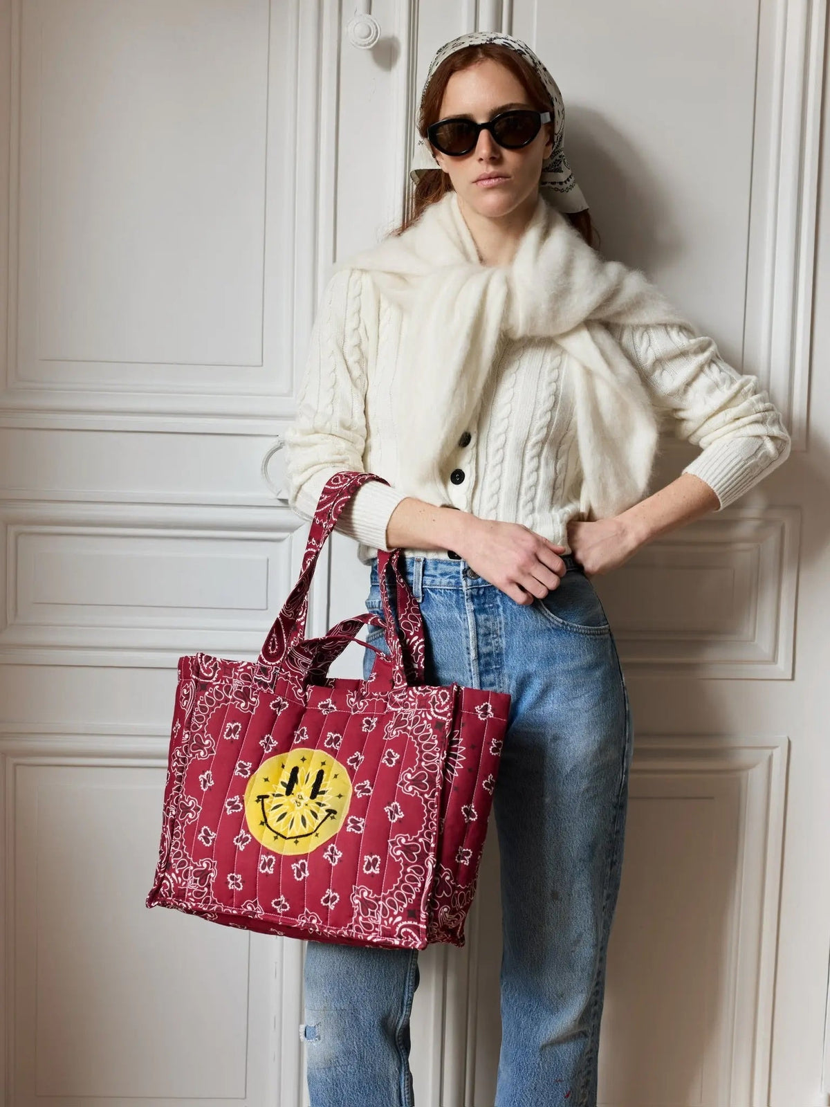 Call It By Your Name Maxi Quilted Cabas Tote Bag