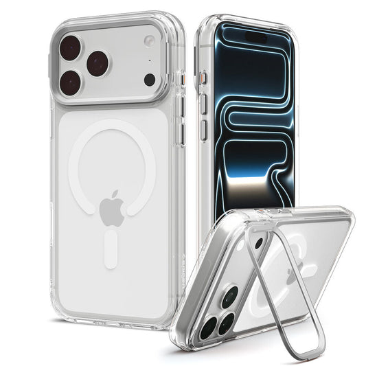 SPIGEN Ultra Hybrid Optik S MagSafe Case for iPhone 18 Pro/17 Pro (Clear Case / Silver Ring)