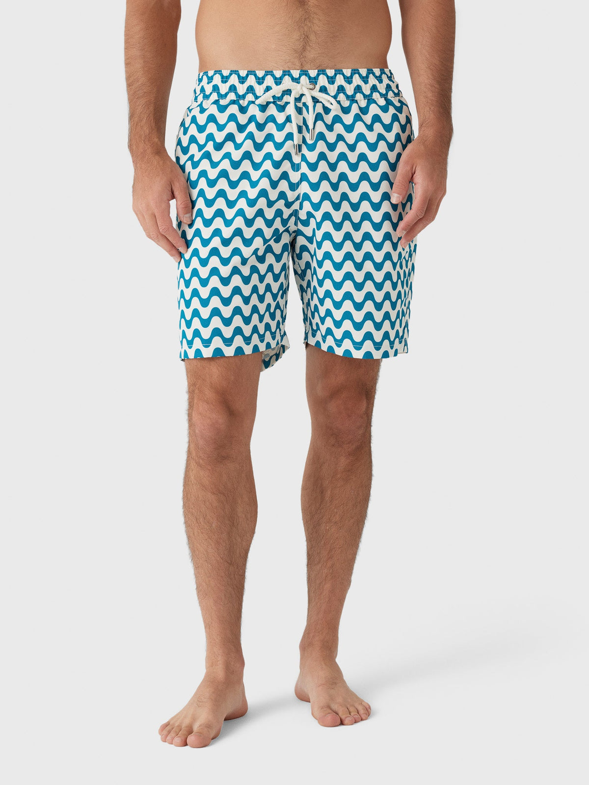 Frescobol Carioca Men's Santos Board Copacabana Swim Trunk