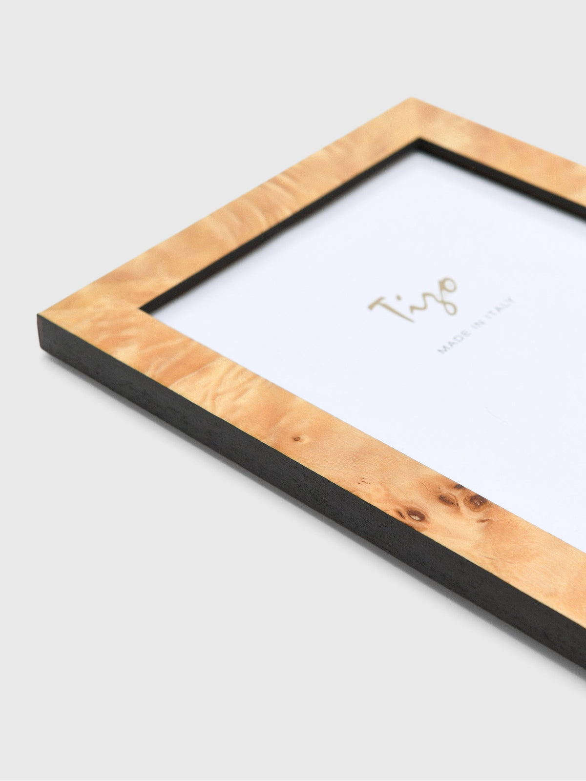 TIZO Narrow Burl Pattern Wood 5x7 Photo Frame