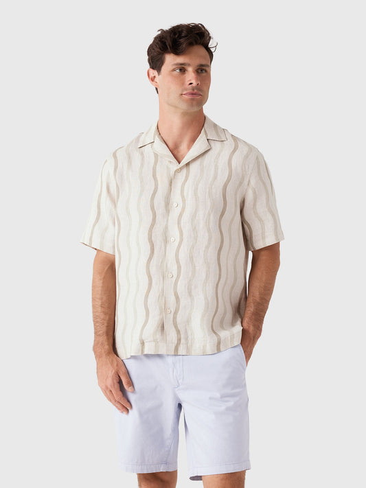 Frescobol Carioca Men's Roberto Linen Shirt