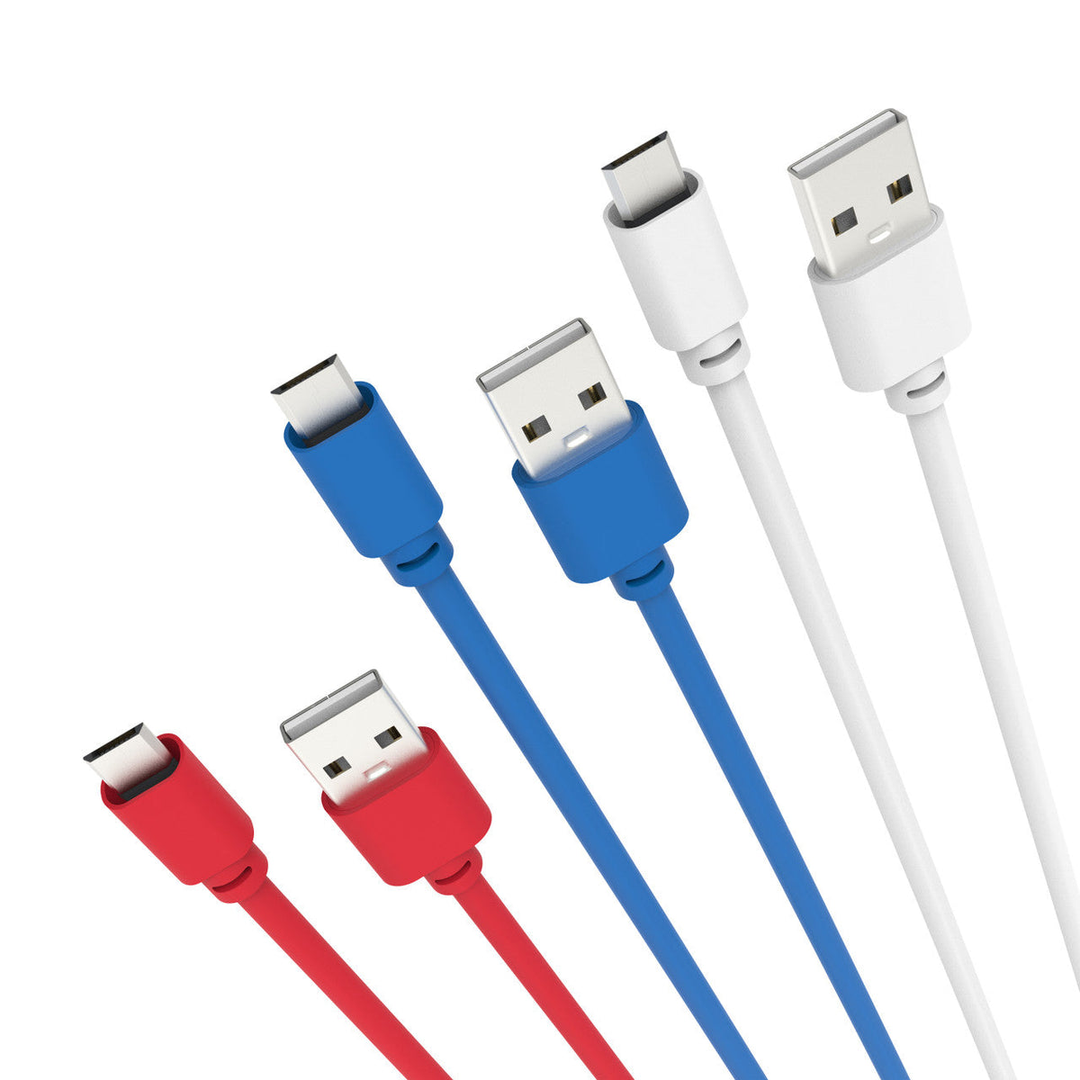 Laser 2m (3-pack) Micro USB to USB Cable (Multicolor)
