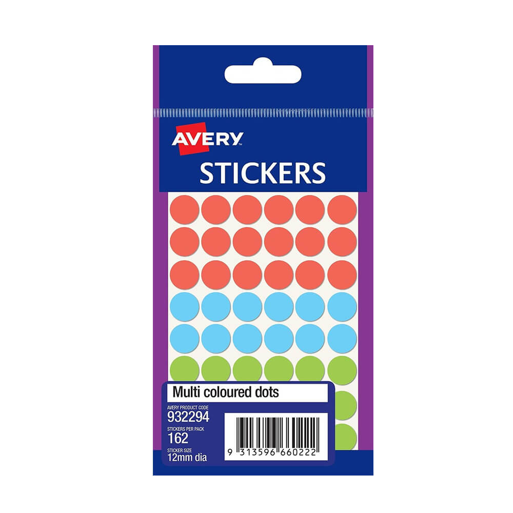 Avery 12mm Dot Label (Pack of 10) - Multicolored