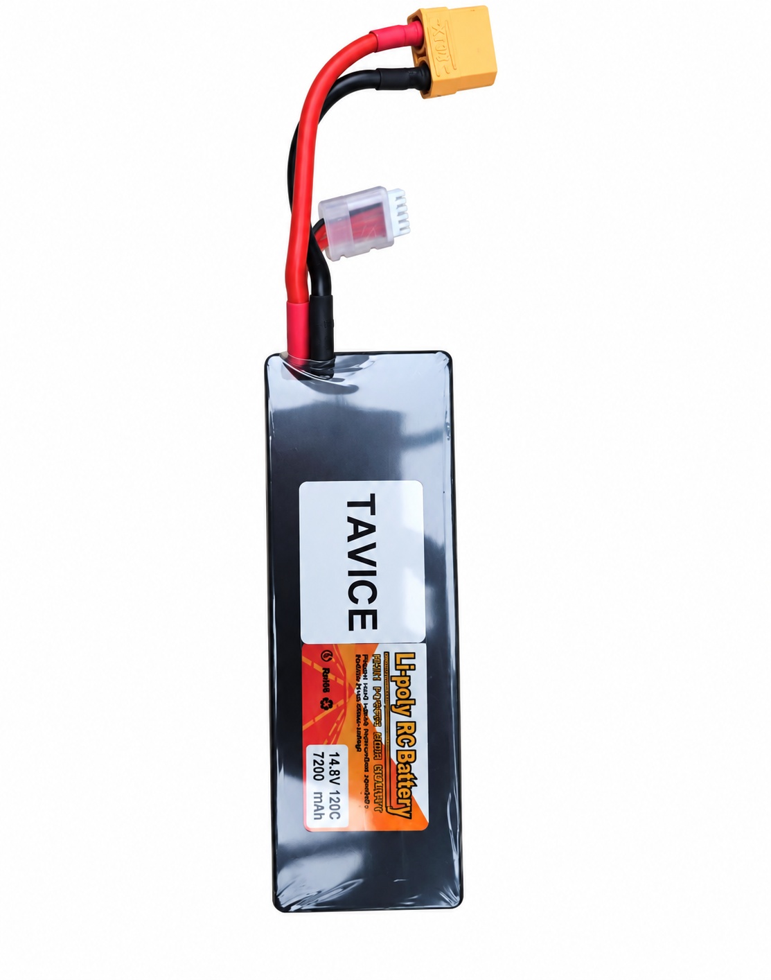 TAVICE 4S LiPo Battery 14.8V 7200mAh 120C with XT90 Connector Compatible with RC Cars, Trucks & Racing Models