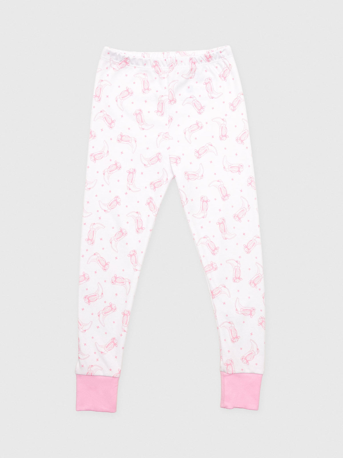 Magnolia Baby Girls' Darling Cowboy Boots Long Pajama Set
