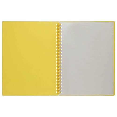 Marbig Refillable Display Book A4 (Translucent) - Yellow