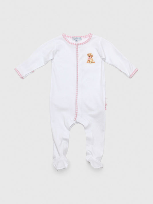 Magnolia Baby Baby Girls' Sweet Golden Ruffle Footie