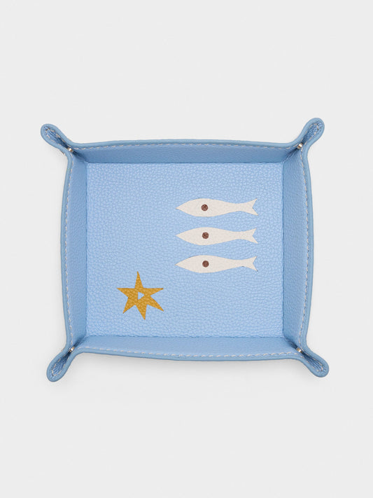 Jonathan Adler Playa Leather Small Tray