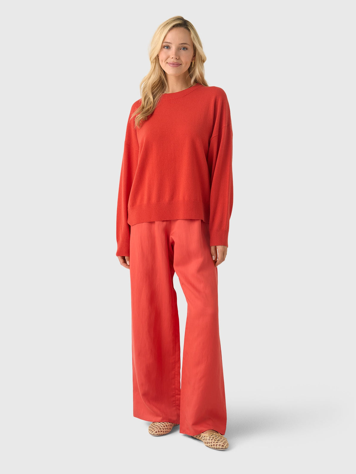 Jenni Kayne Women's Cashmere Marina Crewneck Sweater
