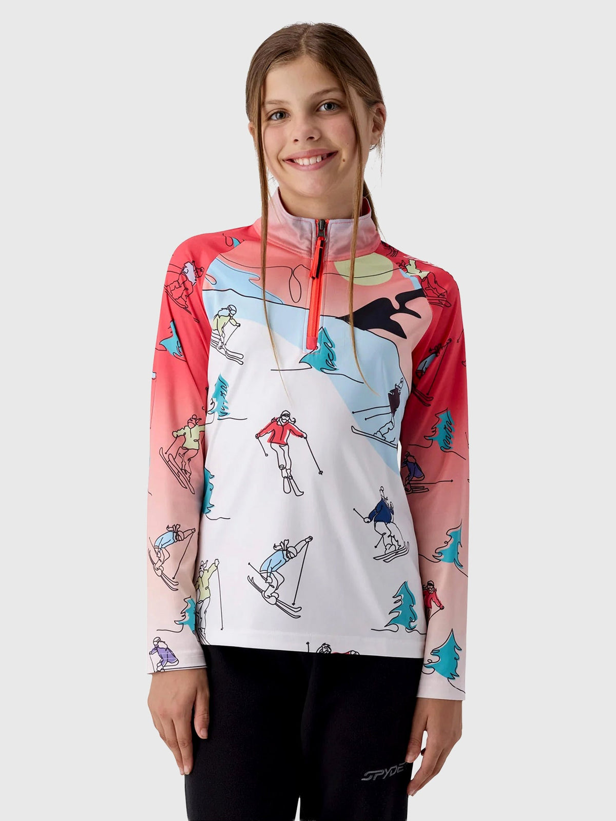 Spyder Girls' Surface Half-Zip
