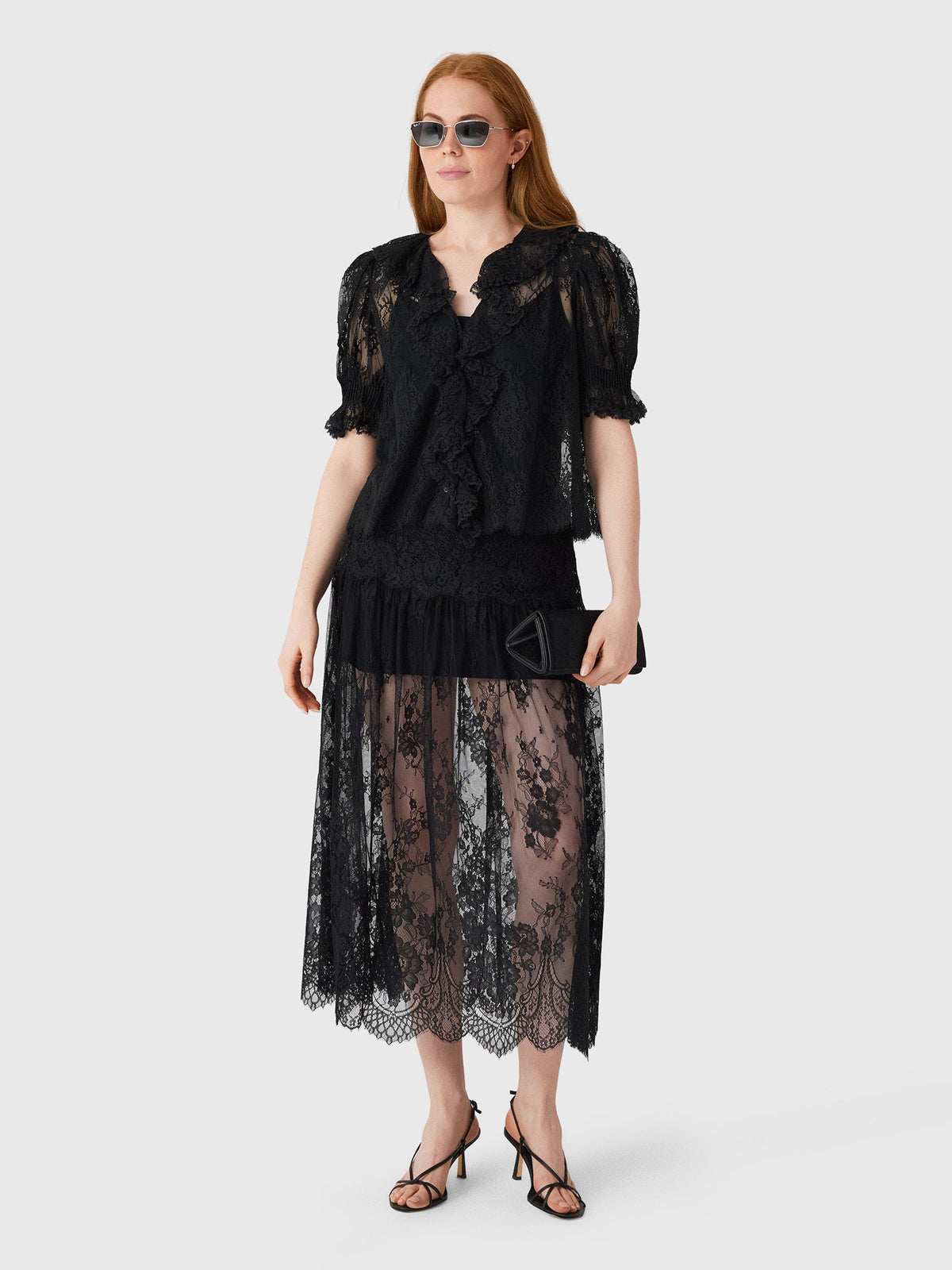 DÔEN Women's Giorgine Lace Skirt