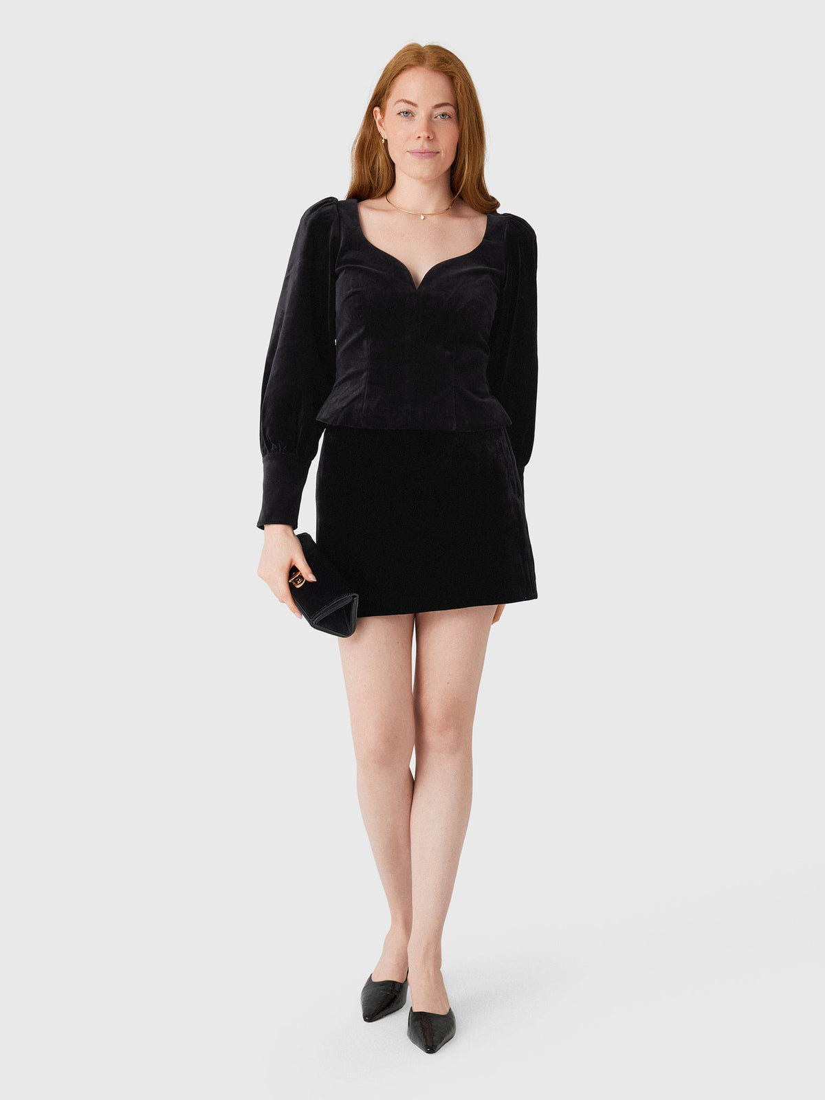 ALC Women's Petra Velvet Mini Skirt