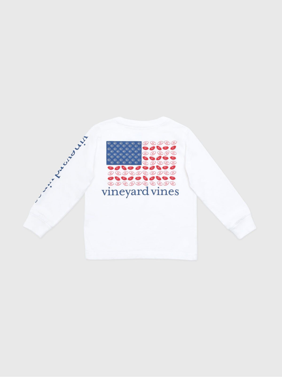 Vineyard Vines Boys' Football Flag Long-Sleeve Pocket Tee