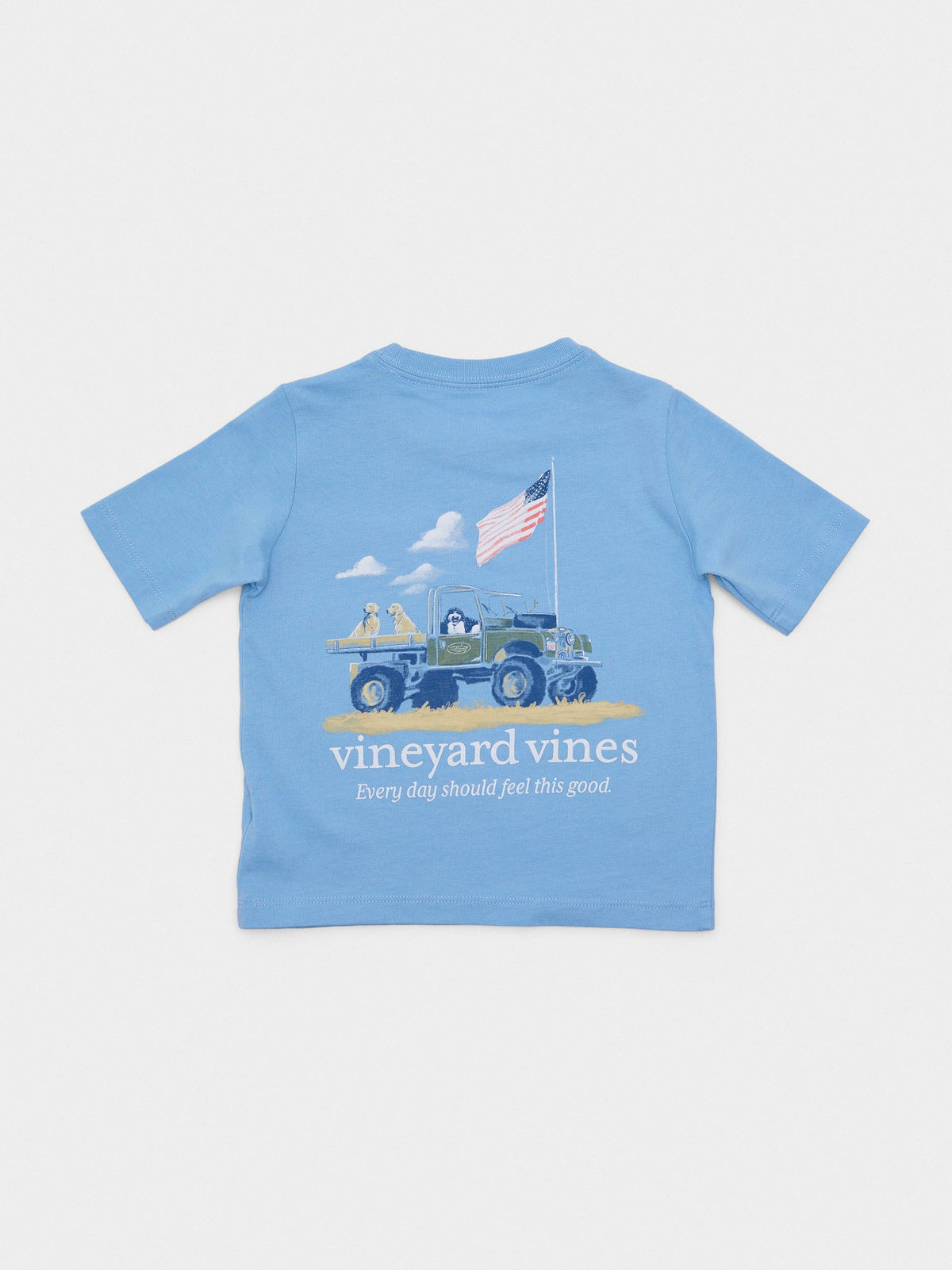 Vineyard Vines Boys' Painted Americana Truck Short-Sleeve Pocket Tee