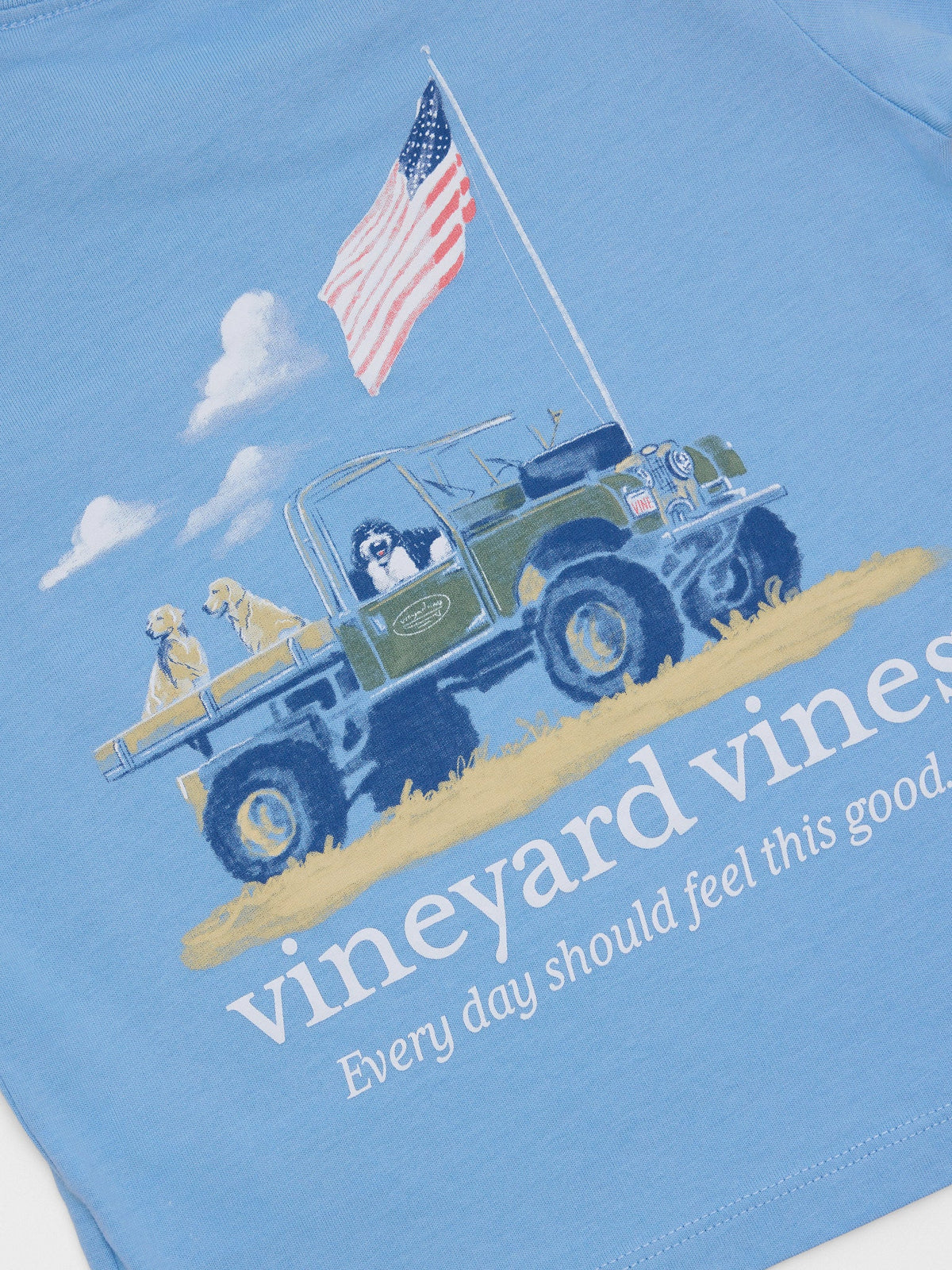 Vineyard Vines Boys' Painted Americana Truck Short-Sleeve Pocket Tee