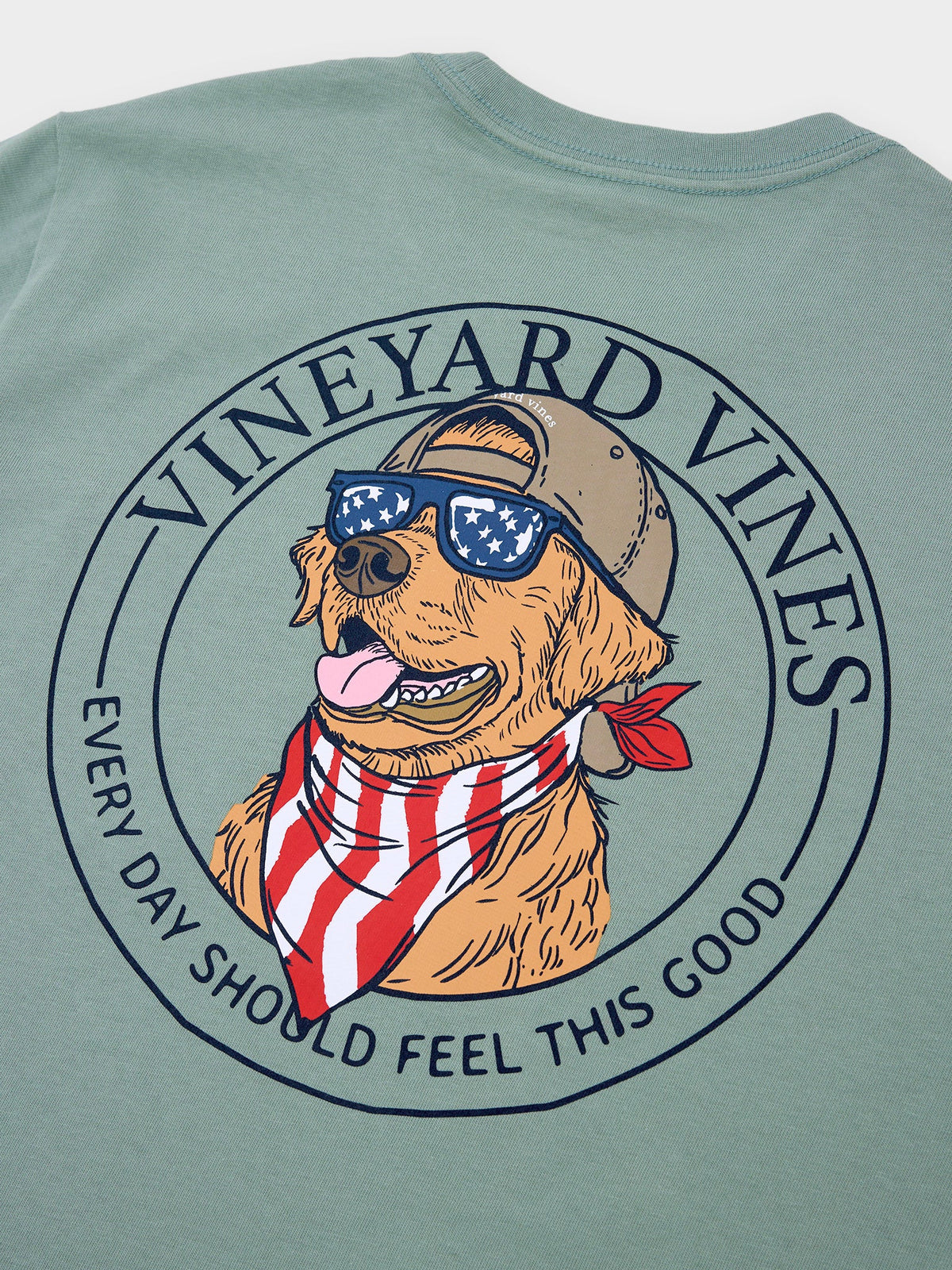Vineyard Vines Boys' America Dog Short-Sleeve Pocket Tee