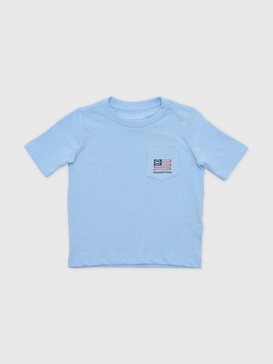 Vineyard Vines Boys' Americana Golf Flag Short-Sleeve Pocket Tee