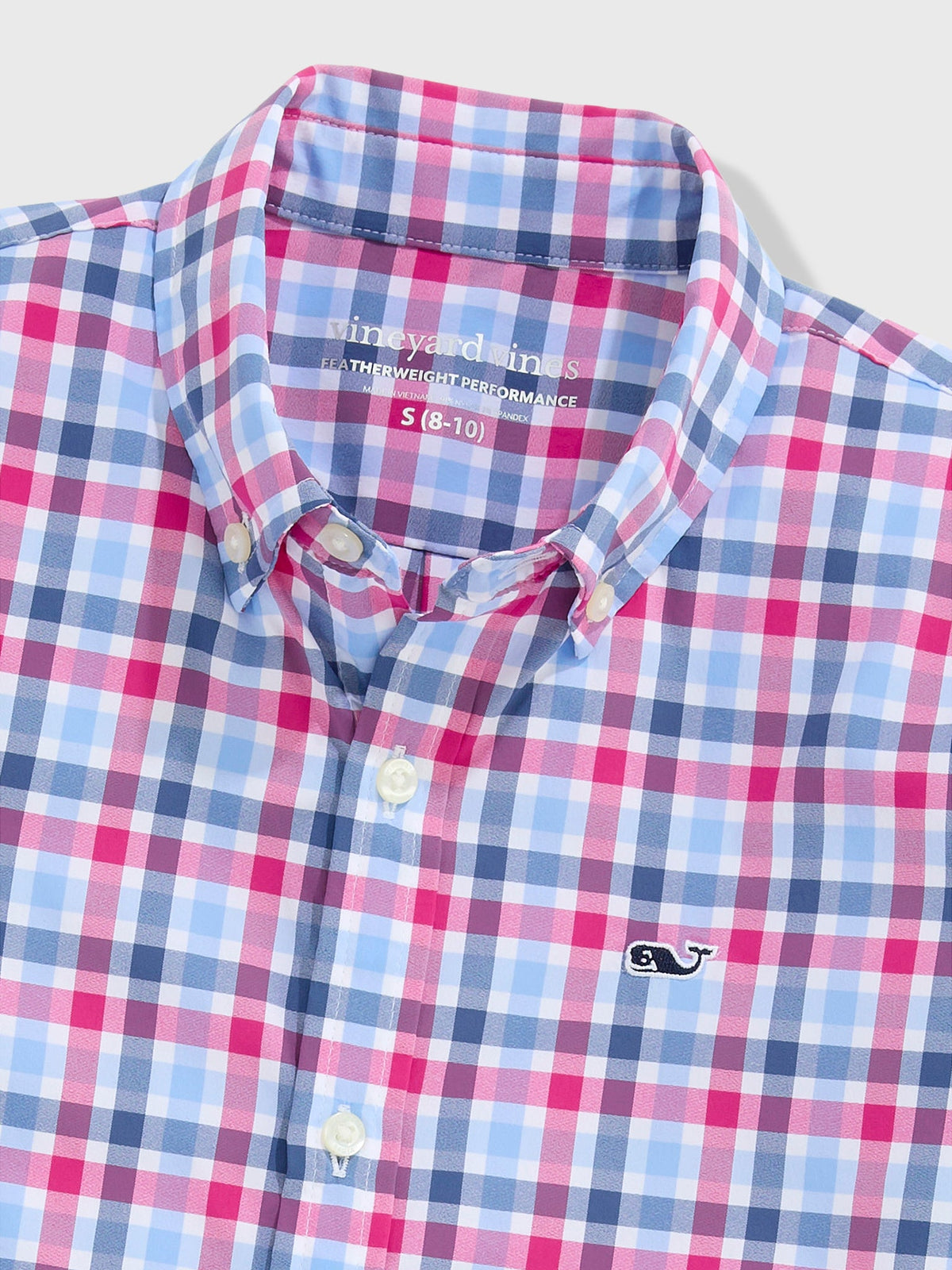 Vineyard Vines Boys' Performance Plaid Featherweight Shirt