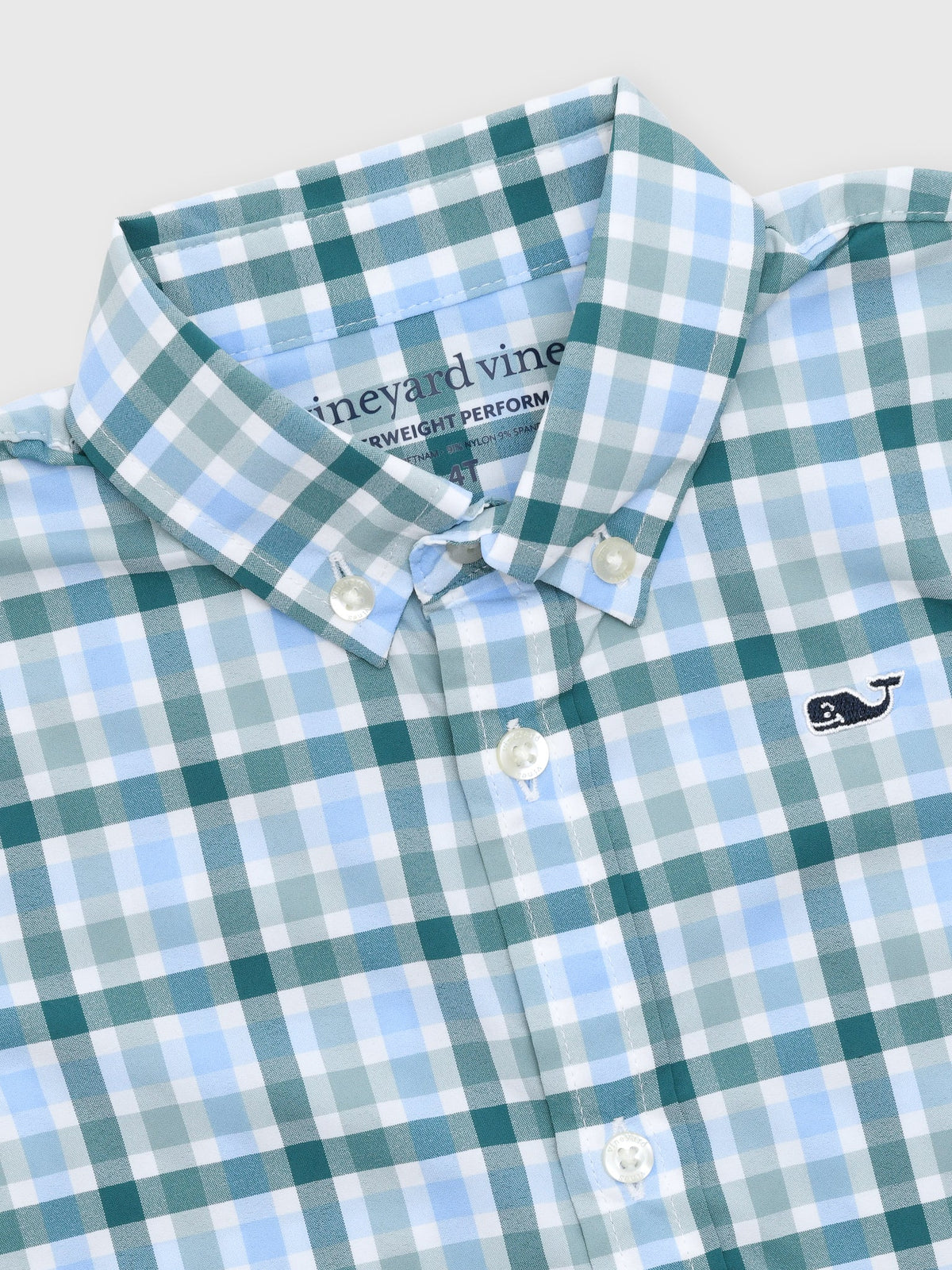 Vineyard Vines Boys' Performance Plaid Featherweight Shirt