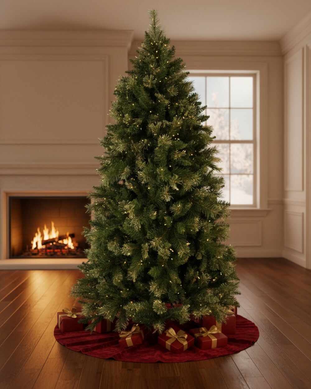 2.3m Rocky Mountain Evergreen Christmas Tree | 1694 Tips & Hinged Branches Green