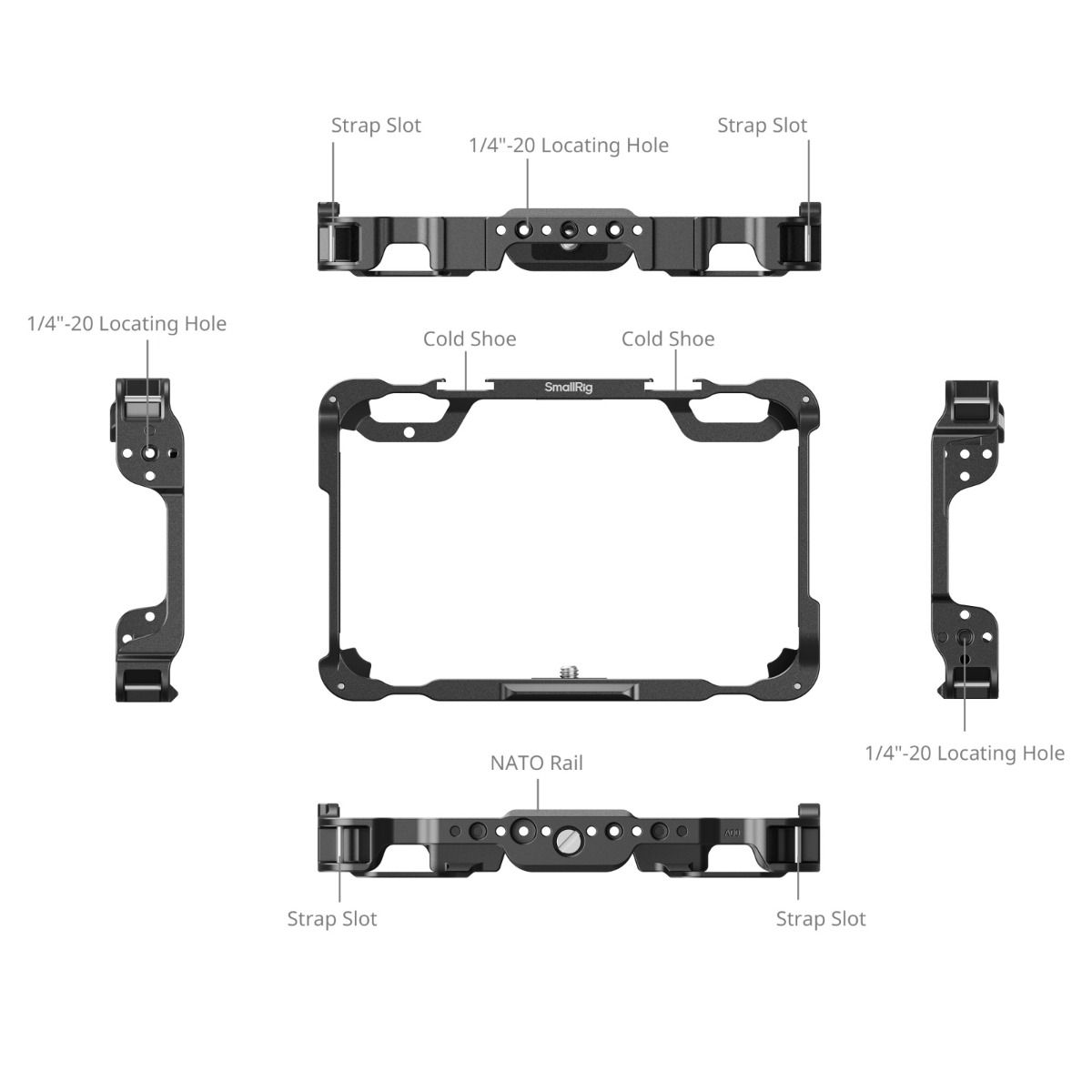 SmallRig Monitor Cage Kit for Atomos Shinobi II 5030