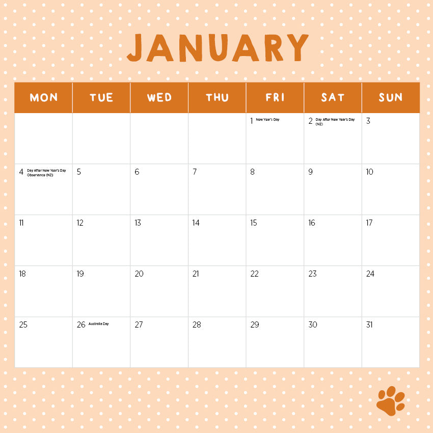 Cat Crimes Calendar 2027