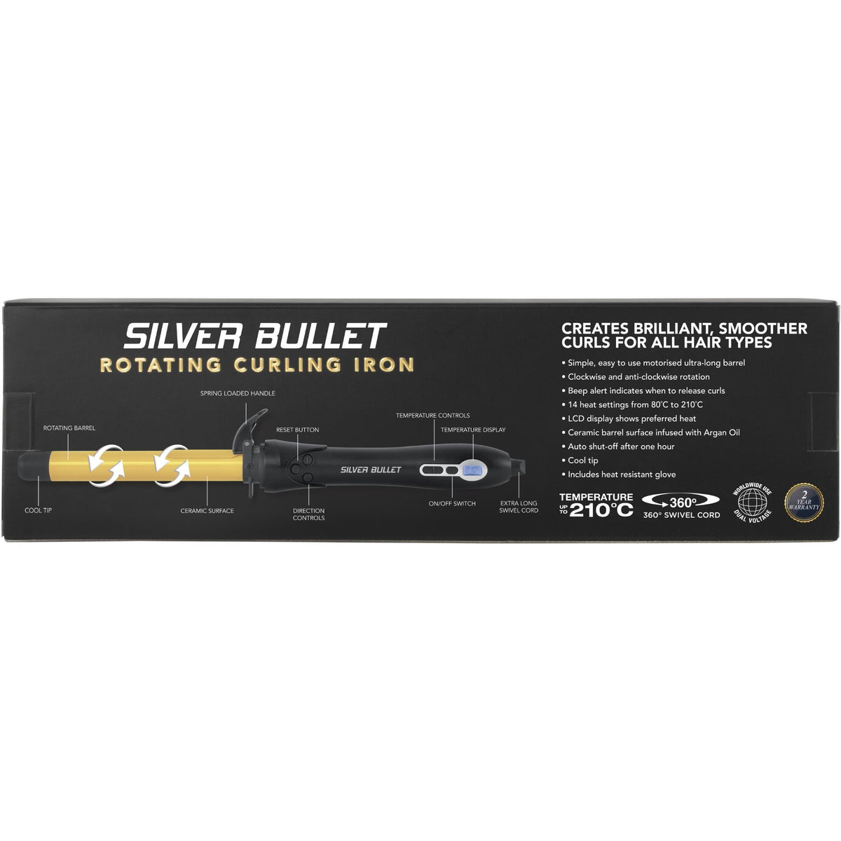 Silver Bullet Fastlane Rotating Curling Iron