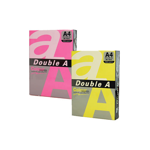 Double A A4 80gsm Deep Colour Copy Paper 500pcs - Rainbow 4