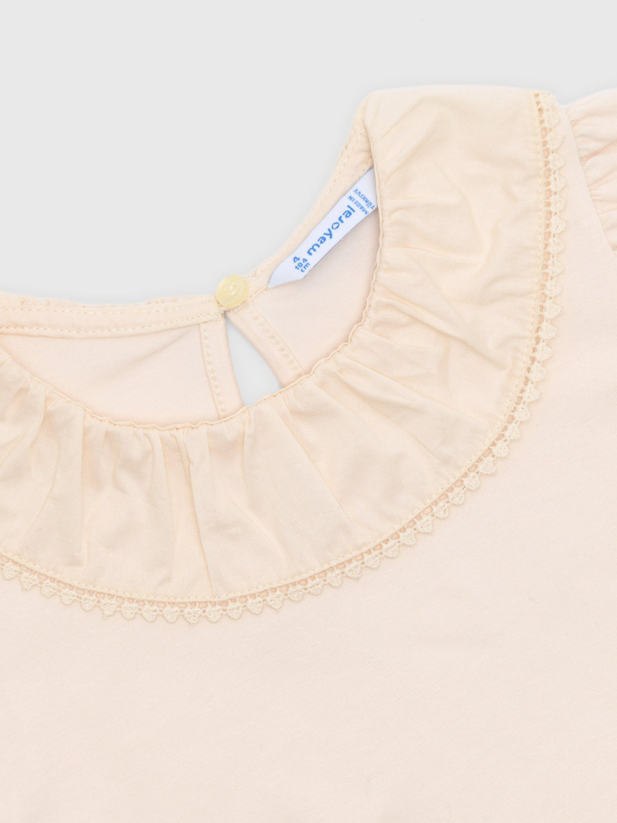 Mayoral Girls' Ruffle Neck Blouse