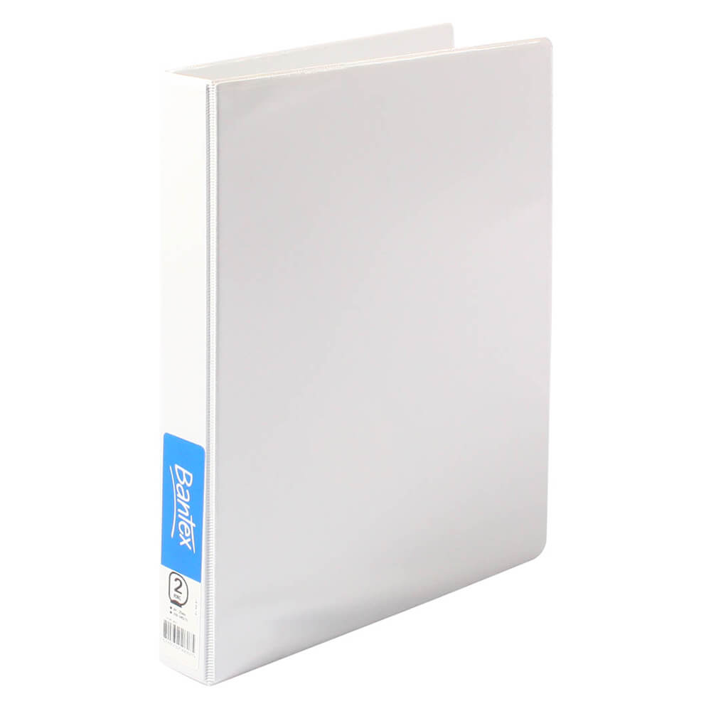 Bantex Insert Binder 25mm A4 (White) - 2 D-ring