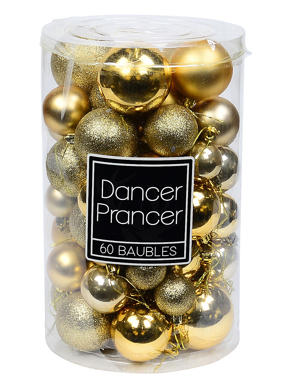 Dynamic Gold & Champagne Multi Texture Bauble Mega Pack 60x 40mm-70mm