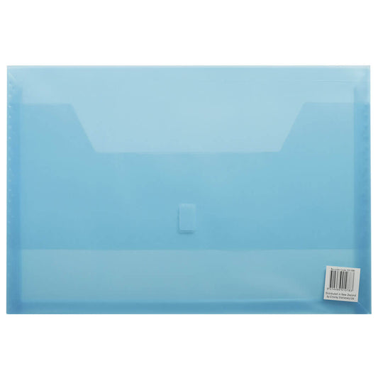 Colby Polywally Document Wallet (Foolscap) - Blue