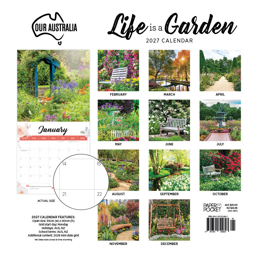 Our Australia Life is a Garden Calendar 2027