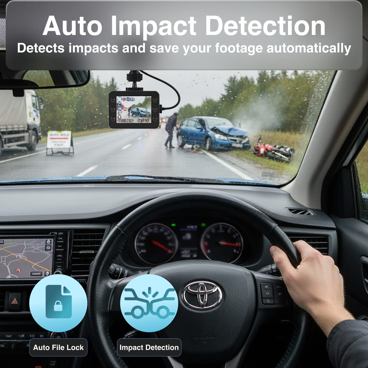 Laser Full HD Dash Camera with 2.5 Inch Display