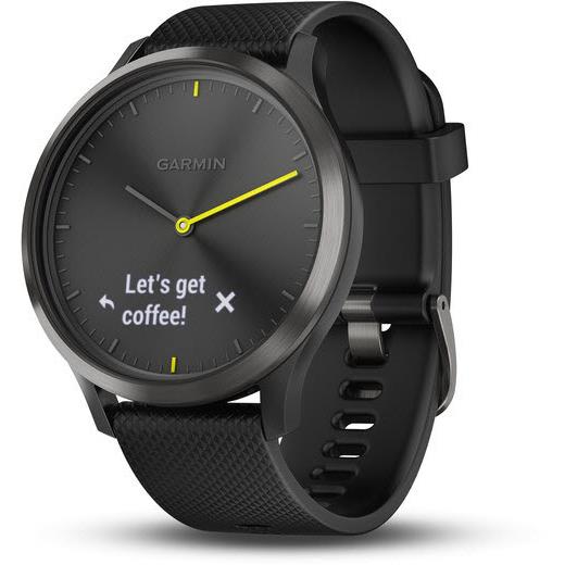 Garmin Vivomove HR Hybrid Watch (Black Sport) [Large]