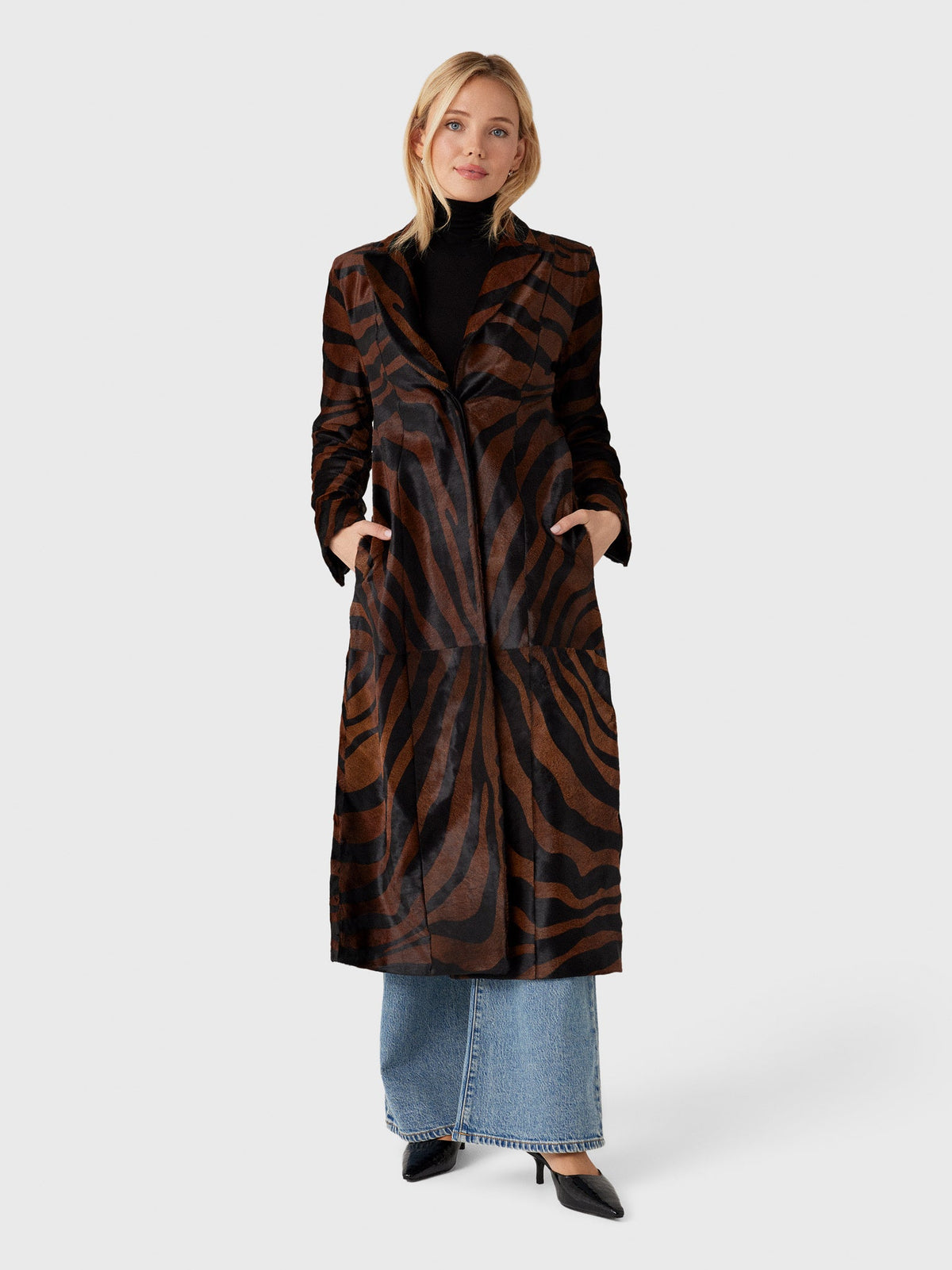 Simkhai Women's Rilo Pony Hair Coat