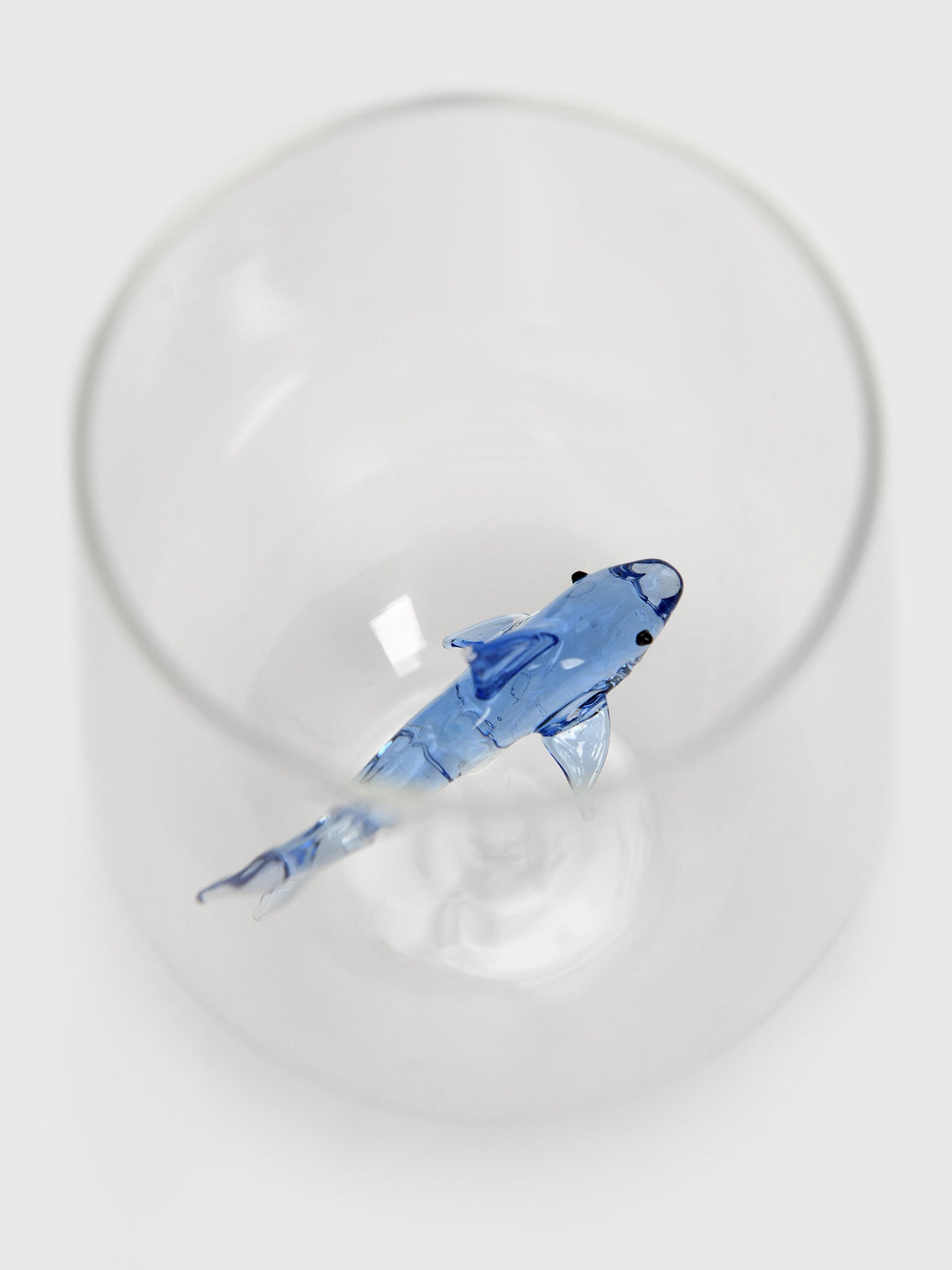 Two's Company Great White Shark Stemless Wine Glass