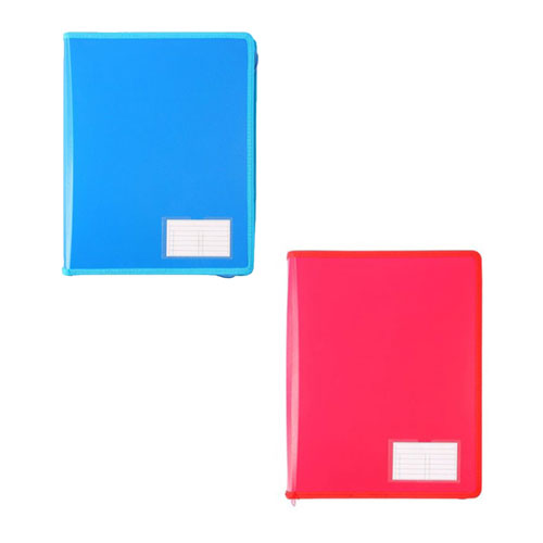 Bantex A4 2D-Ring Zippered Binder 25mm - Blueberry